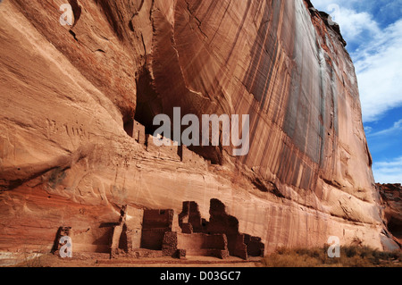 La ruine de la Maison Blanche, Canyon de Chelly, Arizona, USA Banque D'Images