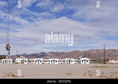 Amboy, California, United States. La route 66 Banque D'Images
