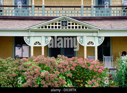 Détail Cottage, Oak Bluffs, Martha's Vineyard, Massachusetts, USA Banque D'Images