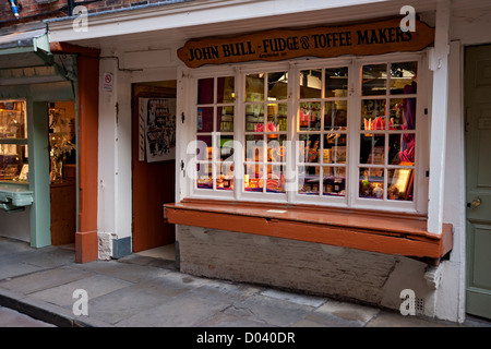 John Bull Sweet shop magasin Shambles York North Yorkshire Angleterre Royaume-Uni GB Grande-Bretagne Banque D'Images