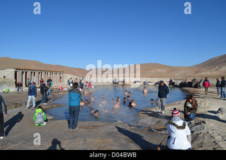 Les Geysers del Tatio. Sources chaudes naturelles dans le désert d'Atacama, Chili Banque D'Images