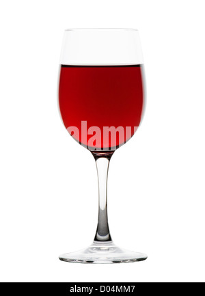 Verre de vin rouge. Banque D'Images