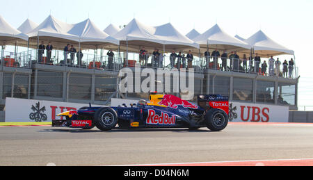 L'allemand de Sebastian Vettel (Red Bull Racing à la pratique pour les États-Unis Grand Prix au circuit of the Americas voie Banque D'Images