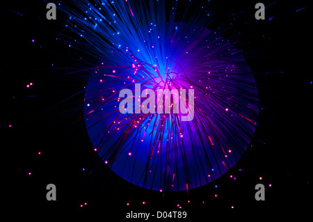 Arrière-plan de fibres optiques Banque D'Images