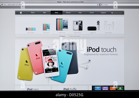 Site web de l'apple store - iPod touch Banque D'Images