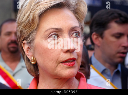 Le sénateur Hillary Rodham Clinton au défilé de la fête du Travail. © Stacy Walsh Rosenstock Banque D'Images