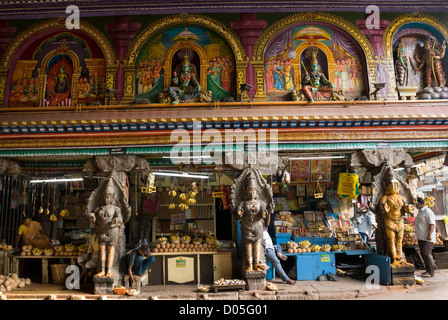 Mandapam-Sri Ashtalakshmi temple Meenakshi à Madurai, Tamil Nadu, Inde. Banque D'Images