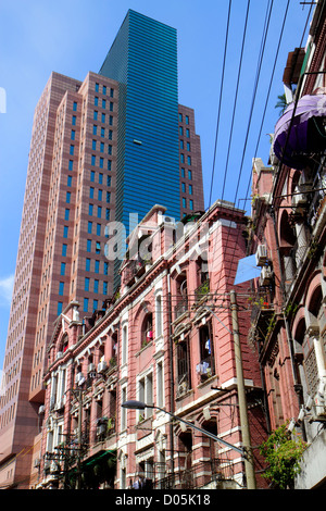 Shanghai Chine, quartier chinois Huangpu, Dianchi Road, Shenhua Finance Tower, gratte-ciel gratte-ciel gratte-ciel bâtiment immeubles condominium résidentiel Banque D'Images