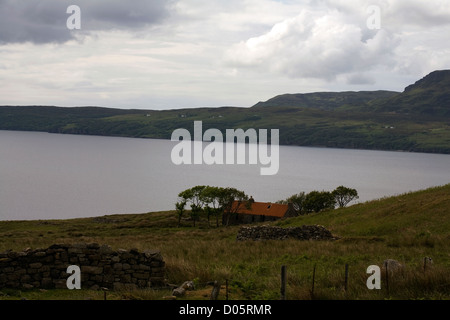 Vestiges d'un village de la croft Suisnish près de Torrin Broadford Isle of Skye Ecosse Banque D'Images