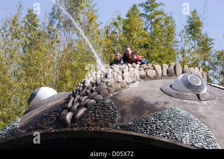 L'Europe, Italie, Toscane, collodi, parc de Pinocchio, le requin énorme Banque D'Images