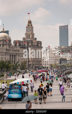 La promenade du Bund, Shanghai, Chine Banque D'Images