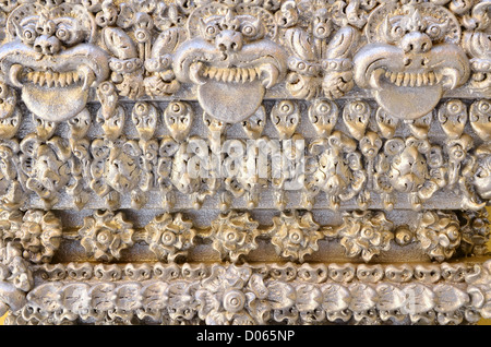 Murs de plâtre sculpté. Banque D'Images