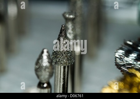 Diamond Bur Bits pour outil rotatif Banque D'Images