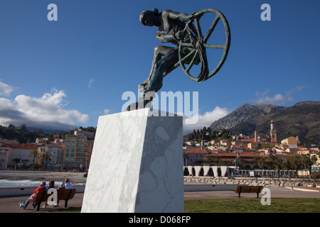 PROMENADE DU SOLEIL, MENTON ALPES-MARITIMES (06) FRANCE Banque D'Images