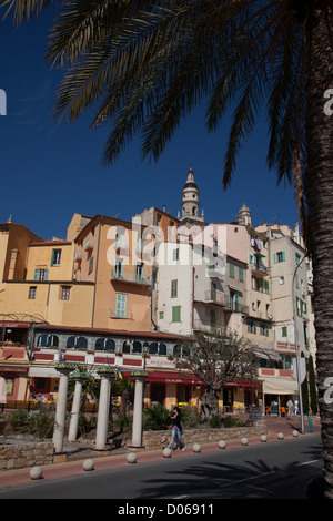 Vieille ville ET DU QUAI BONAPARTE CAMPANIN MENTON ALPES-MARITIMES (06) FRANCE Banque D'Images