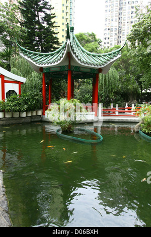 Jardin Chinois à Hong Kong Banque D'Images