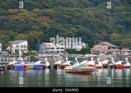 Le Japon, l'île de Honshu, préfecture de Kanagawa, Fuji Hakone National Park, le Lac Ashi Banque D'Images