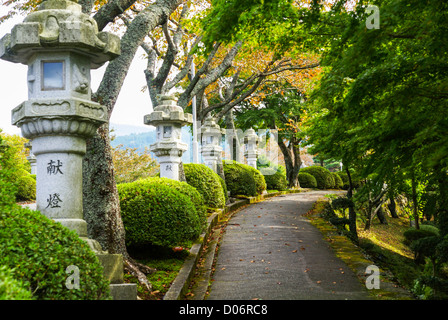 Le Japon, l'île de Honshu, préfecture de Kanagawa, Fuji Hakone National Park, un jardin japonais Banque D'Images