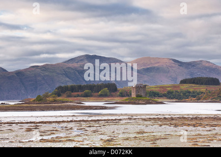 Le magnifique château de Stalker dans les highands de l'Ecosse. Banque D'Images