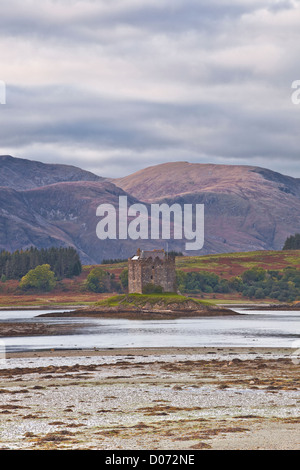 Le magnifique château de Stalker dans les highands de l'Ecosse. Banque D'Images