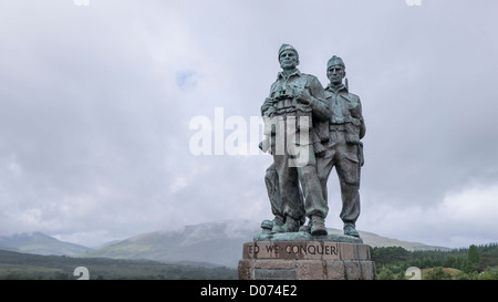 Le Mémorial Commando près de Spean Bridge, en Écosse. Il est dédié à l'original COMMANDOS BRITANNIQUES PENDANT LA SECONDE GUERRE MONDIALE. Banque D'Images