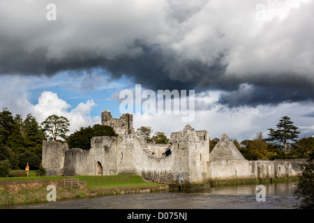 Château de Desmond, Village d'Adare, dans le comté de Limerick, Irlande Banque D'Images