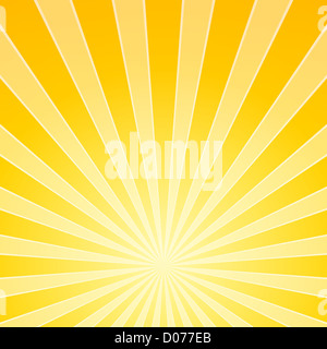 Des faisceaux lumineux lumineux jaune Banque D'Images