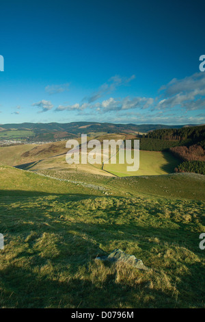 De Peebles Cademuir Hill, Scottish Borders Banque D'Images