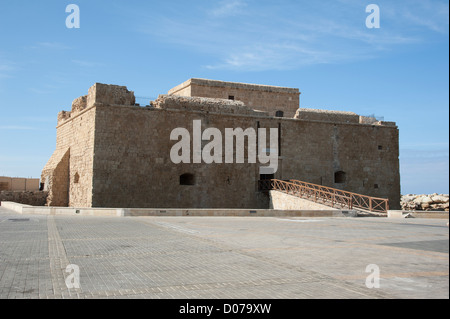 Fort Médiéval de Pafos sur le port de Paphos Chypre Sud Banque D'Images
