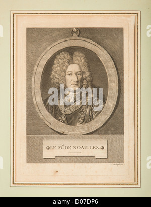 ADRIEN MAURICE DE Noailles (1678-1766) MARÉCHAL DE FRANCE TITULAIRE CHATEAU DE MAINTENON donné comme cadeau de mariage en 1698 Banque D'Images