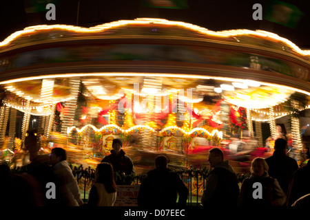 Le marché de Noël de Francfort Birmingham annuel.. C'est le plus grand marché de Noël en plein air au Royaume-Uni. Banque D'Images