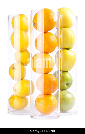 Groupe des fruits : oranges, citrons, Appless Banque D'Images