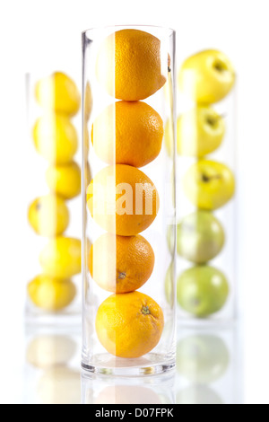 Groupe des fruits : oranges, citrons, Appless Banque D'Images