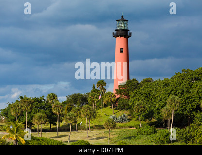 L'arrivée de lumière de Jupiter, Jupiter, Treasure Coast, Florida, USA Banque D'Images