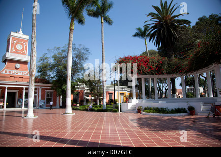 La Plaza de Barranco, la plaza municipal de Lima (Pérou), l'bohème de Barranco. Banque D'Images