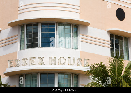 L'hôtel Essex House sur Collins Avenue, South Beach, Miami Beach City, Florida, USA Banque D'Images