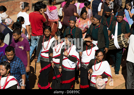 Festival de Rue 2012 à Bhaktapur, Népal Banque D'Images