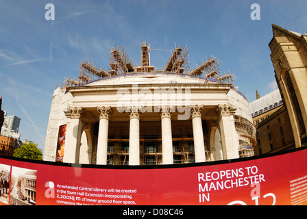 La Bibliothèque centrale de Manchester en cours de construction. Banque D'Images