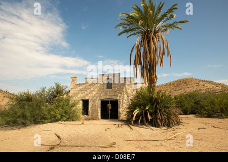 Les sources chaudes salon de Big Bend National Park, TX Banque D'Images