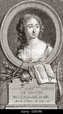 Claudine Alexandrine Guérin de Tencin, 1682 - 1749. Salonist français et l'auteur. Banque D'Images