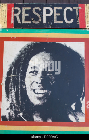 PHOTO Bob Marley (1945-1981) musicien jamaïcain de reggae RASTA SURMONTÉE MAXIM Maison d'enfance de Bob Marley Bob Marley CENTER Banque D'Images