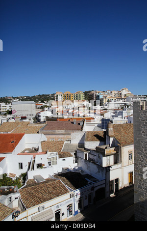 Loule vue aérienne du château Banque D'Images