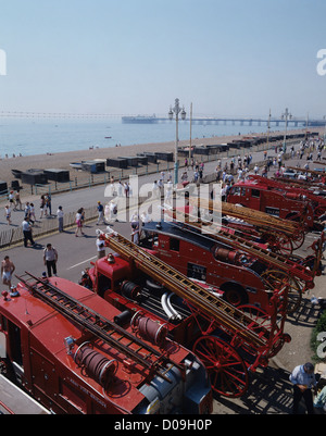 Rallye de véhicules anciens, Brighton, Sussex, Angleterre, Royaume-Uni Banque D'Images