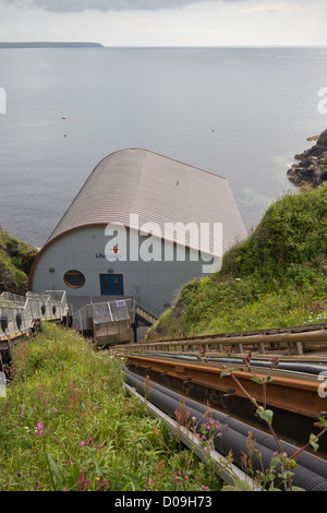 La station de sauvetage de la RNLI Lézard Cornwall Angleterre Banque D'Images