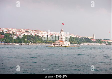 Kiz Kulesi,(Maidens tower,Leanders Tour) sur le Bosphore Banque D'Images