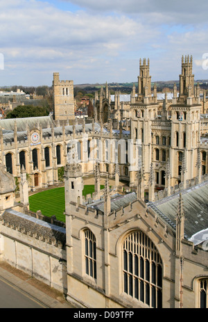 All Souls College de St Marys Tower Oxford Oxfordshire England UK Banque D'Images