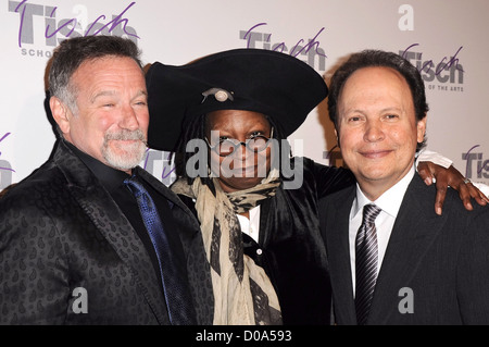 Robin Williams, Whoopi Goldberg et Billy Crystal le visage de Tisch bénéficiant Gala la Tisch School of the Arts - 2010 Banque D'Images