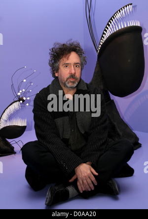 L'apparence de Tim Burton chez Bell Lightbox Tiff pour l'événement médiatique de l'exposition 'Tim Burton' organisée par le Musée d'art moderne Banque D'Images