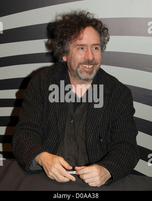 L'apparence de Tim Burton chez Bell Lightbox Tiff pour l'événement médiatique de l'exposition 'Tim Burton' organisée par le Musée d'art moderne Banque D'Images