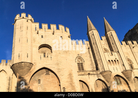 Avignon en Provence - Vue sur Palais des Papes Banque D'Images